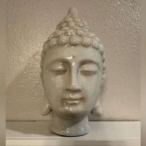 Ceramic Buddha head statue